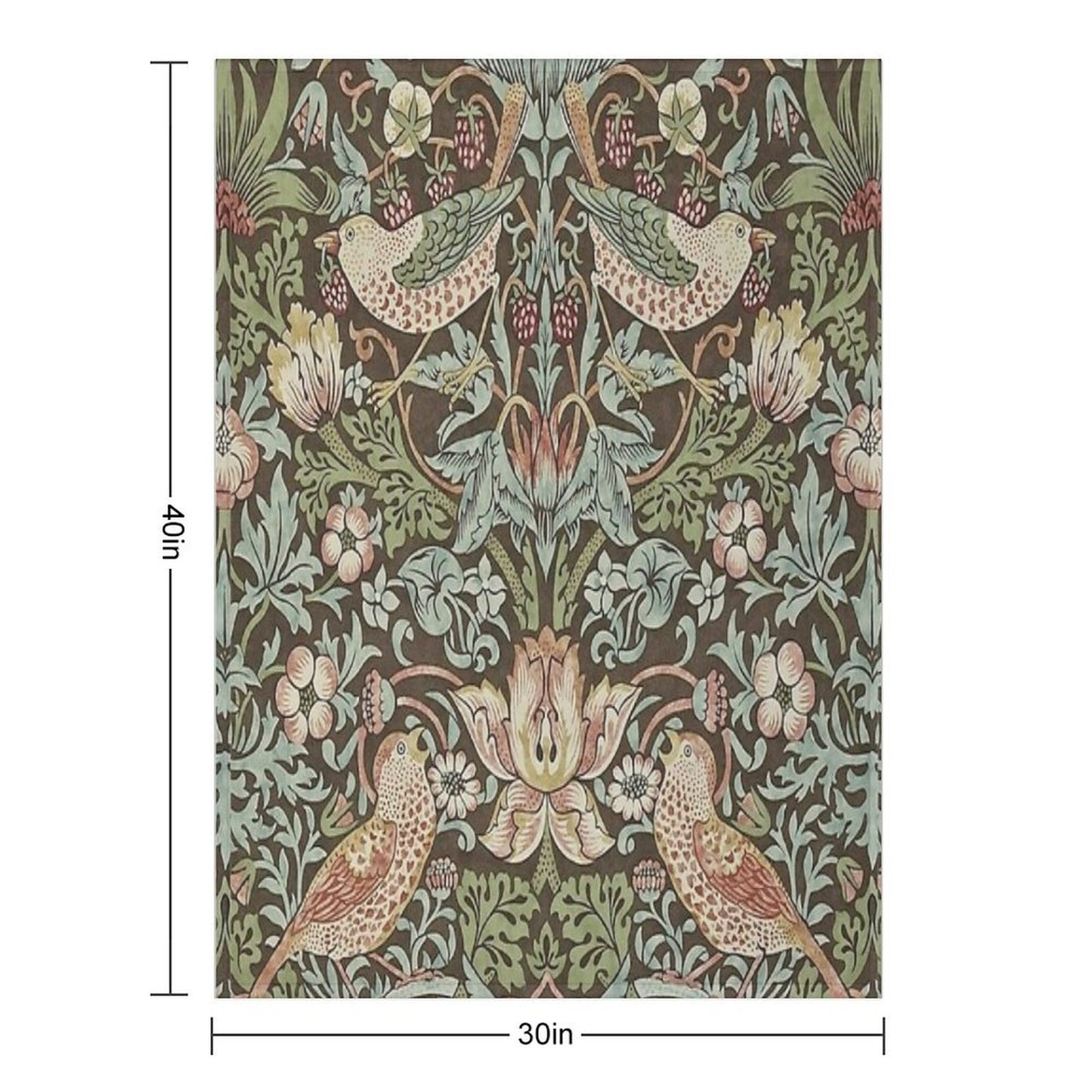 William Morris Birds And Flowers Throw Blanket