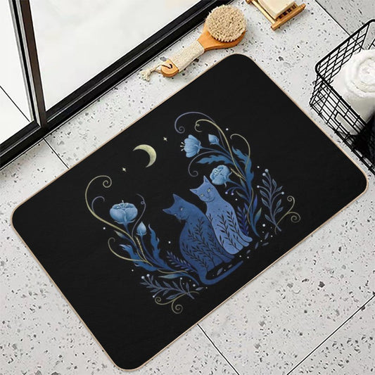 Two Cats Bath Mat
