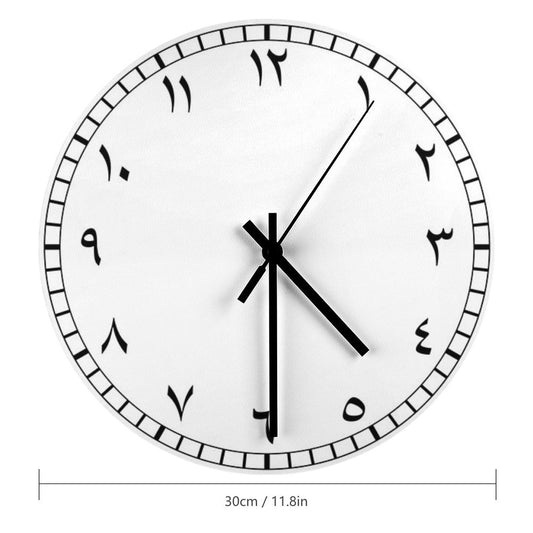 Arab Numbers Dial Minimal Clock Wall Clock