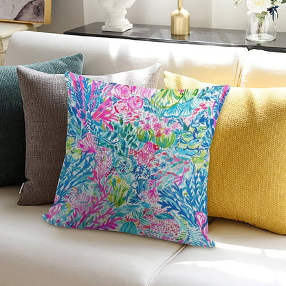 Summer Lily Ocean Holidays Soft Gift Ready Throw Pillow