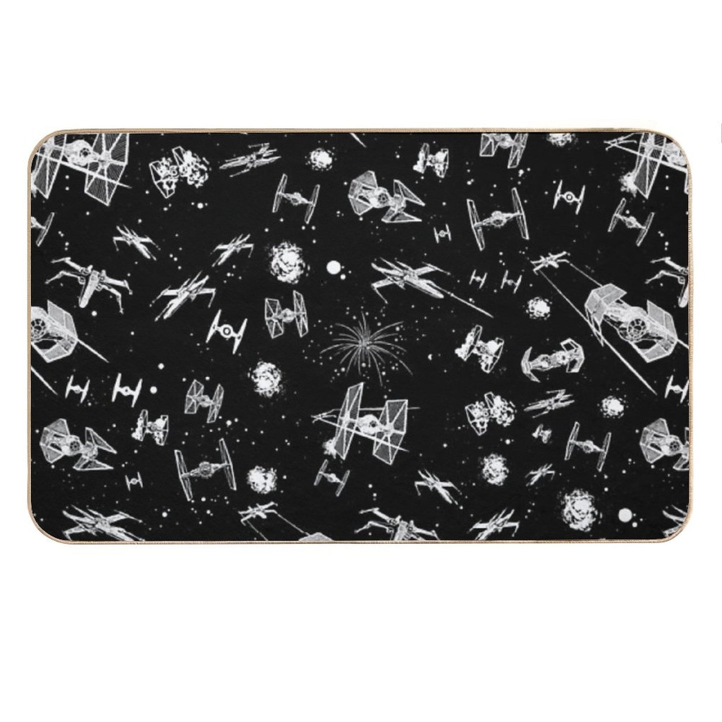 Space Ship Battle Bath Mat