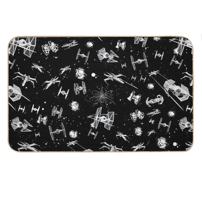 Space Ship Battle Bath Mat