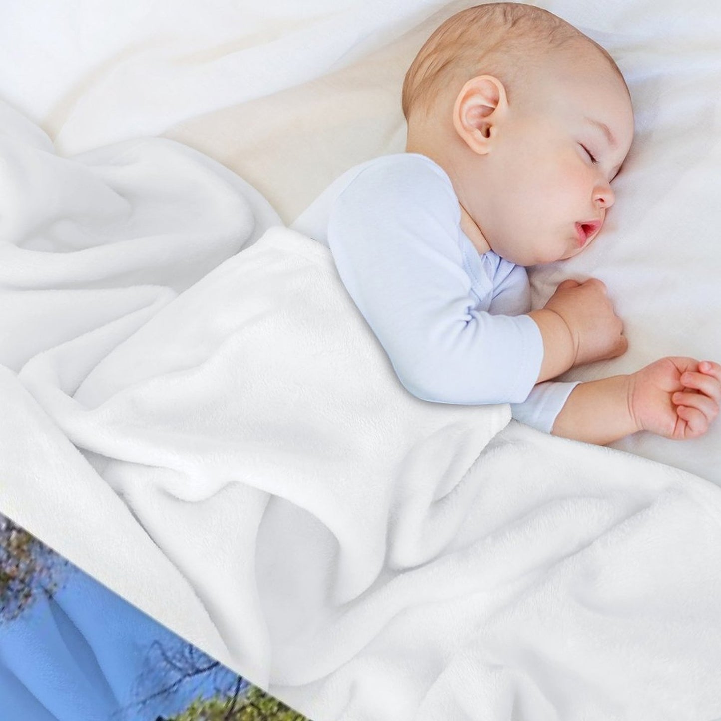 Looking Though A Branch Throw Blanket