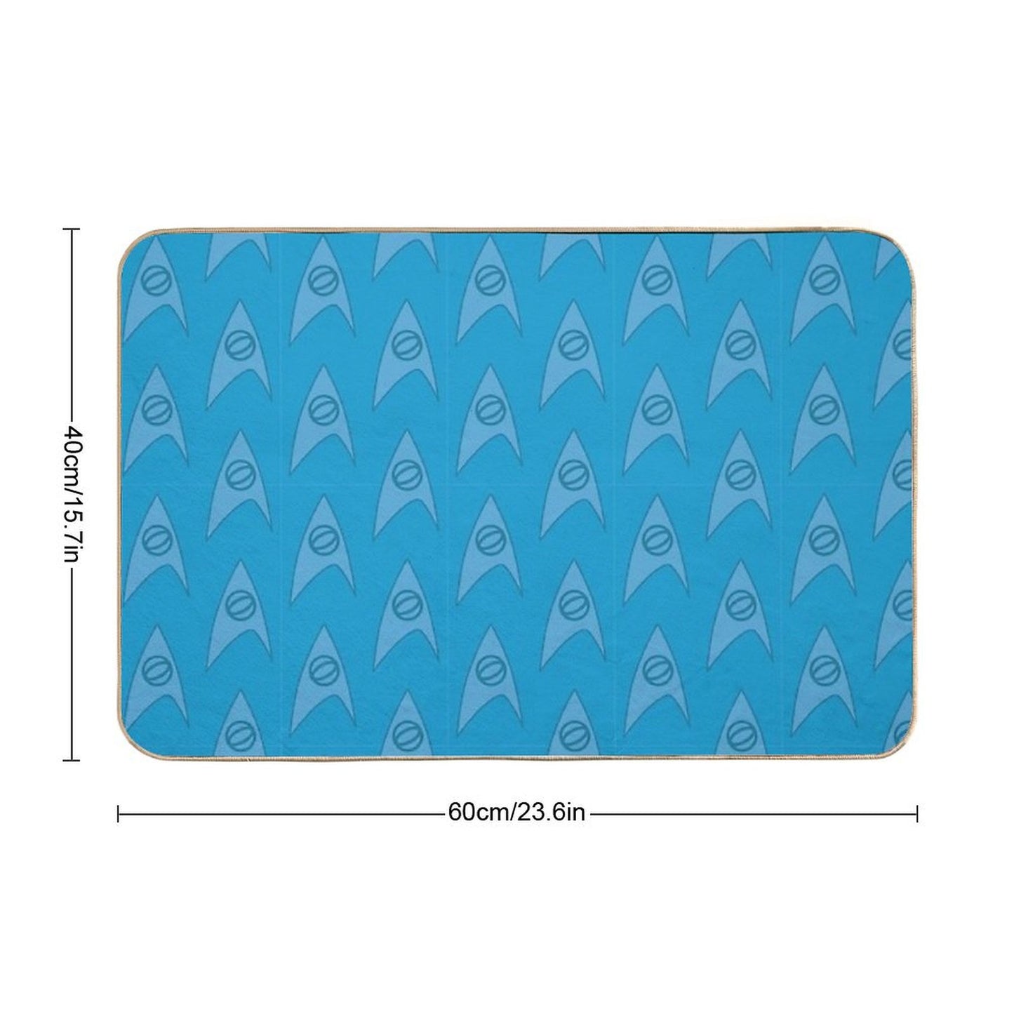Science Blue Bath Mat