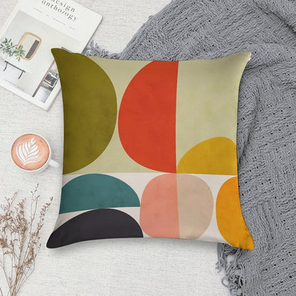 Mid Century 3 Soft Easy Maintenance Throw Pillow