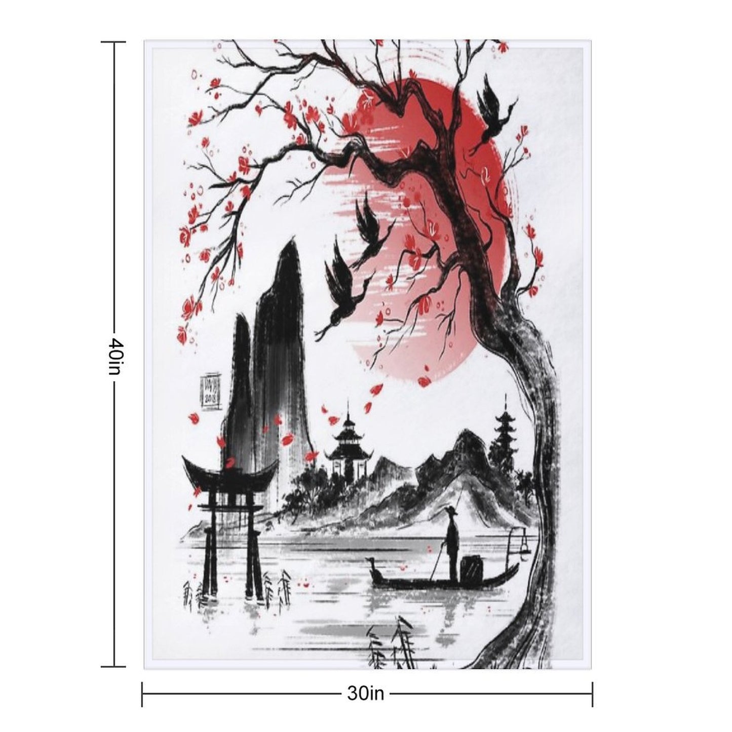 Japan Dream Throw Blanket