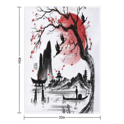 Japan Dream Throw Blanket