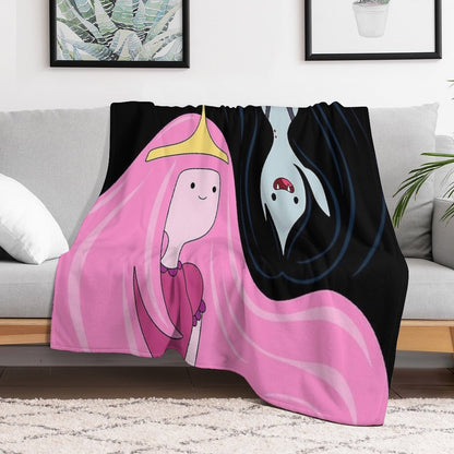 Princess Bubblegum And Marceline Throw Blanket