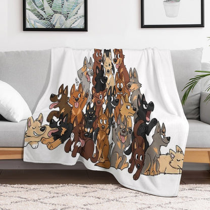 Kelpie Pile Throw Blanket