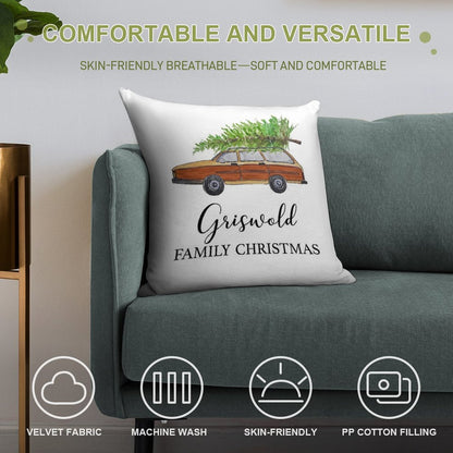 Christmas Vacation Griswold Family Christmas Soft High-Density Material Throw Pillow