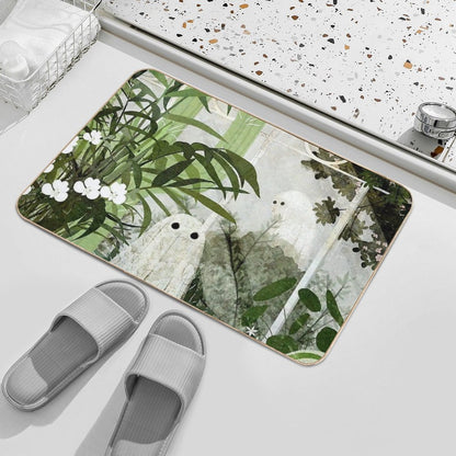 There's A Ghost in The Greenhouse Again Bath Mat