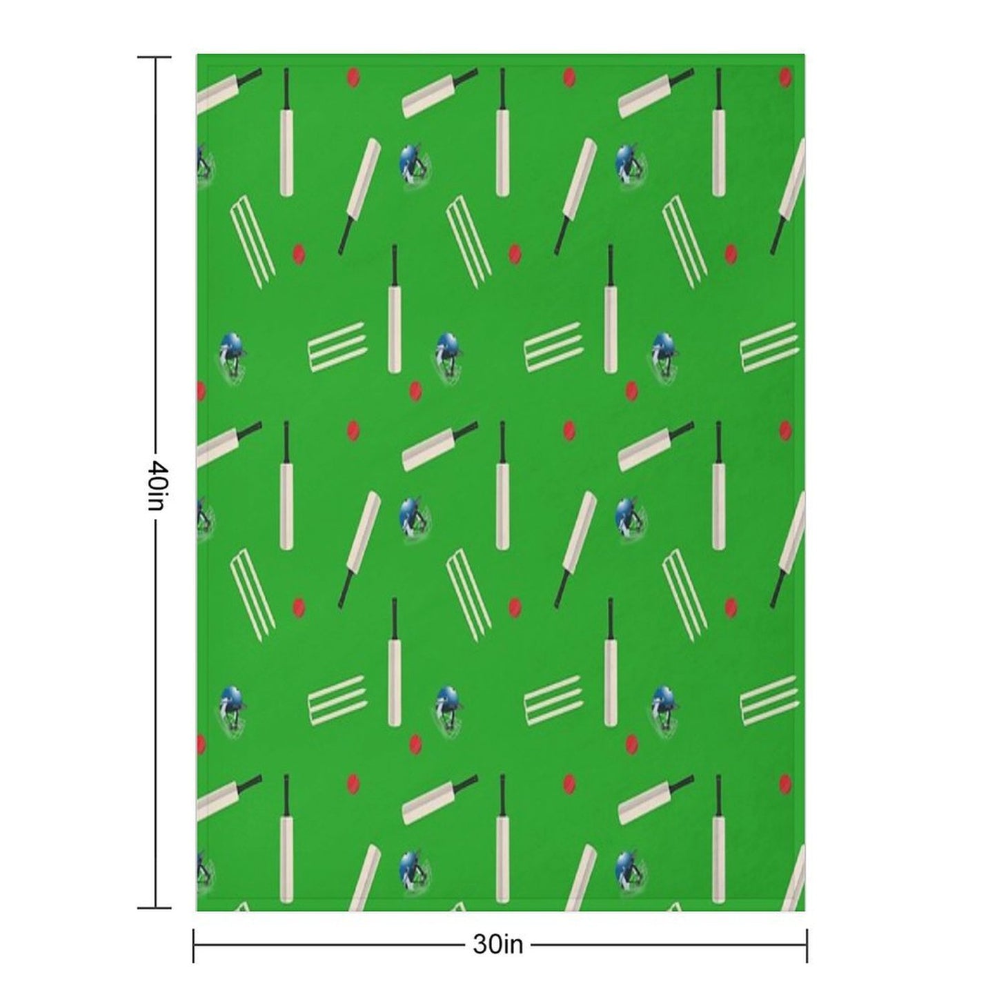 Cricket Pattern Throw Blanket