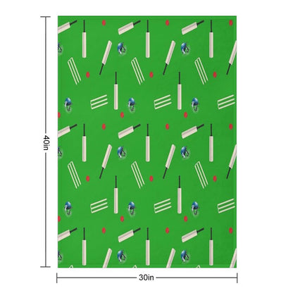 Cricket Pattern Throw Blanket