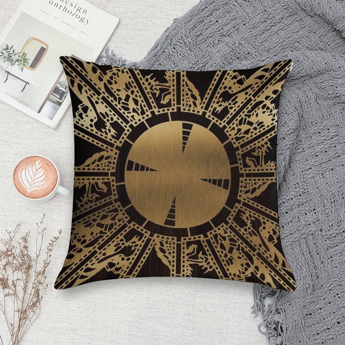 Lament Configuration Side A Soft Hidden Zipper Throw Pillow