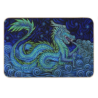 Chinese Azure Dragon Bath Mat