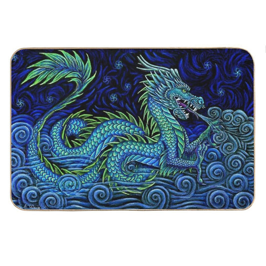 Chinese Azure Dragon Bath Mat