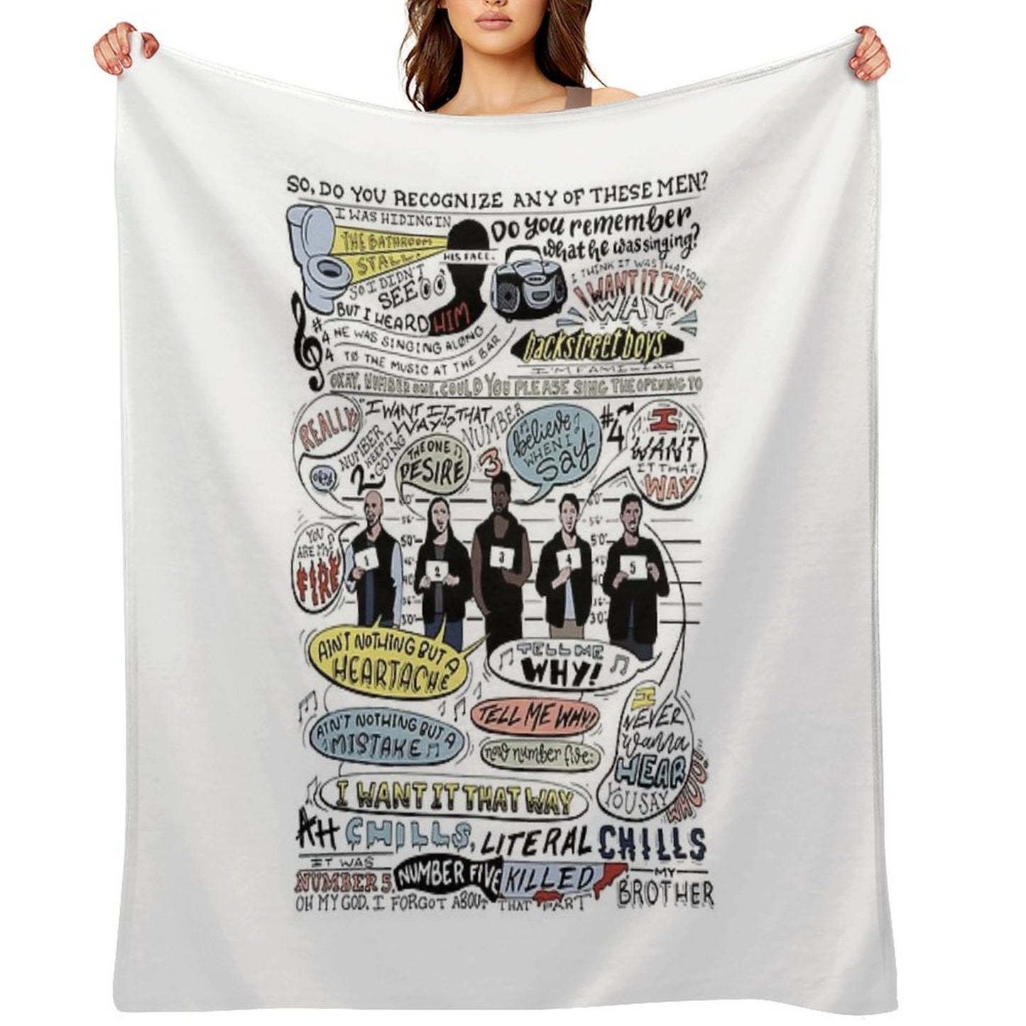 I Want It That Way B99 (Colorized) Throw Blanket