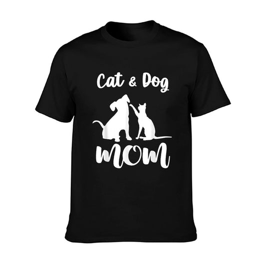 Cat And Dog Mom Shirt Pets Animals Lover Puppy for Women T-Shirt