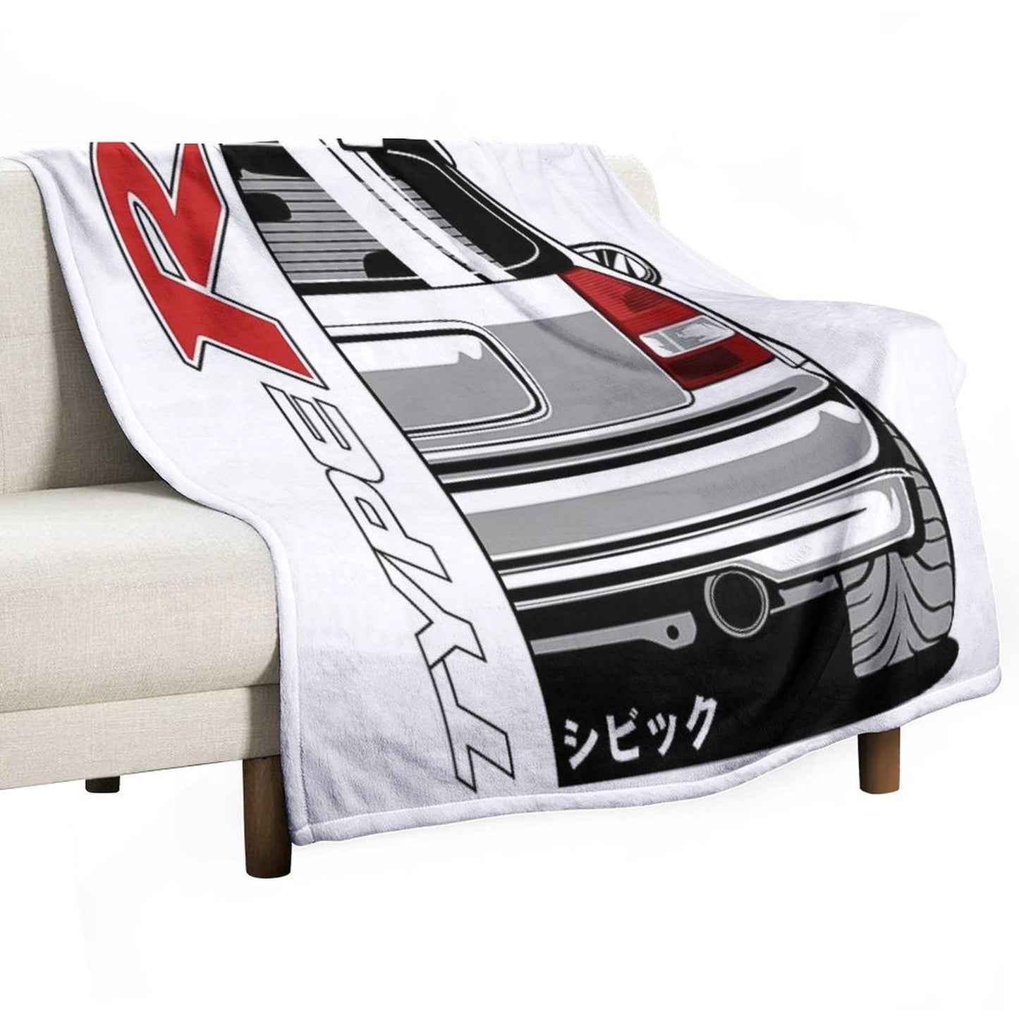 Civic Type R EK9 Throw Blanket