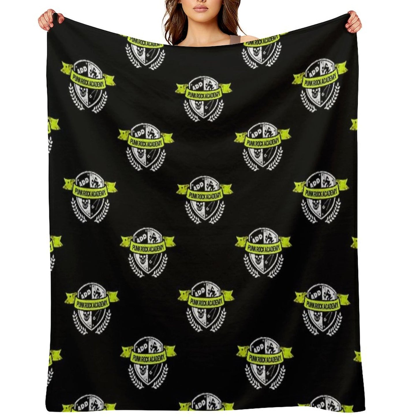 Punk Rock Academy Throw Blanket