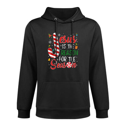 Jesus Is The Reason For The Season Christmas Pajama Gifts Moisture-Wicking Hoodie
