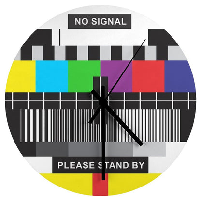 TV No Signal Wall Clock