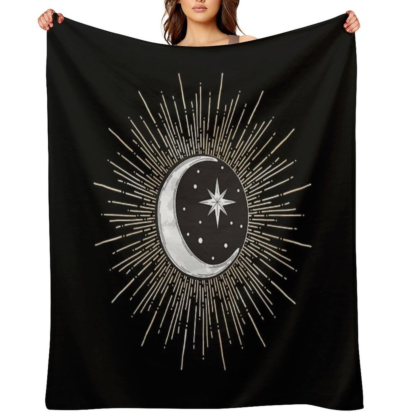 Darklina Moon Throw Blanket
