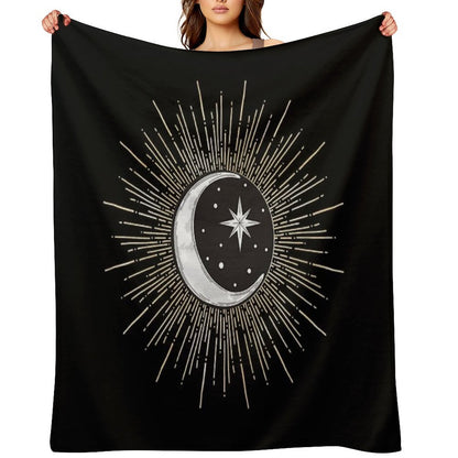 Darklina Moon Throw Blanket