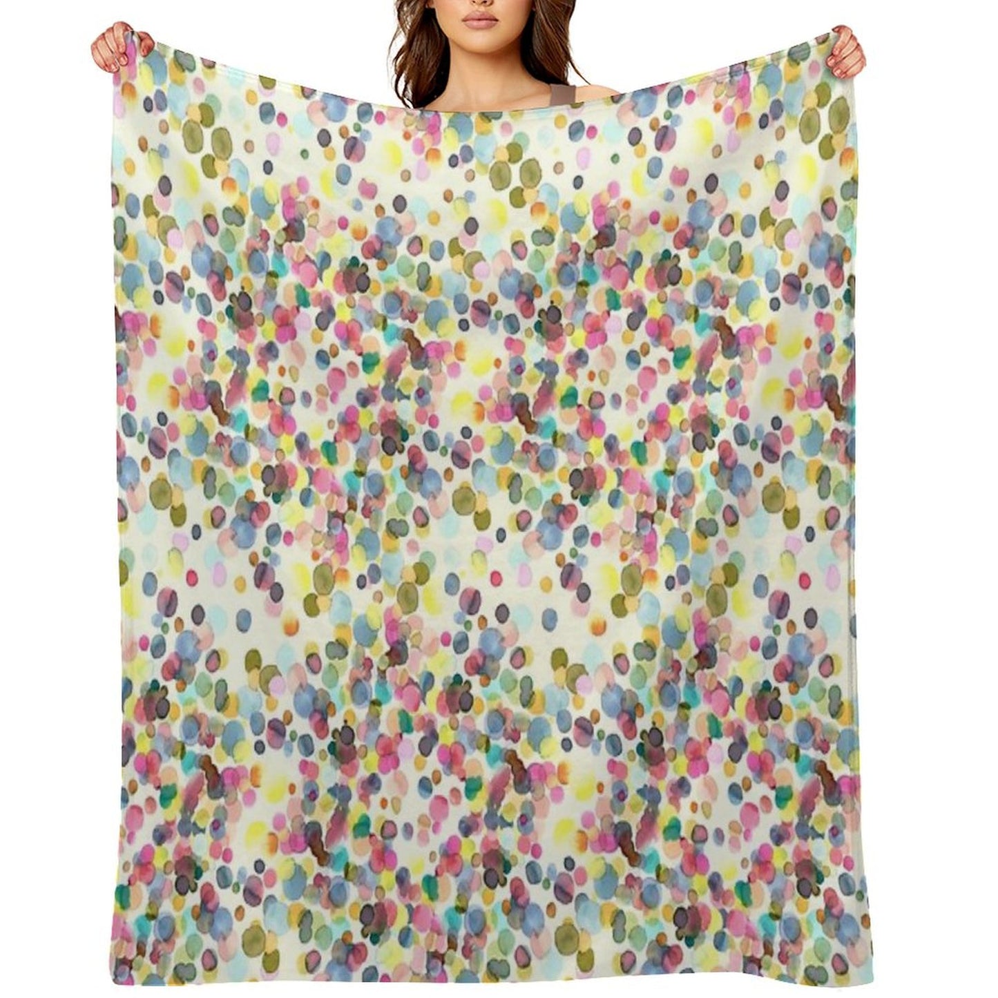 Color Drops Throw Blanket