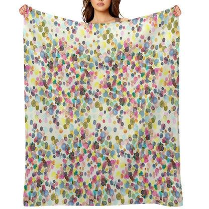 Color Drops Throw Blanket