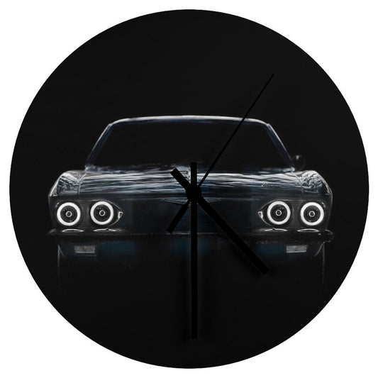 1965 Chevy Corvair - Black Wall Clock