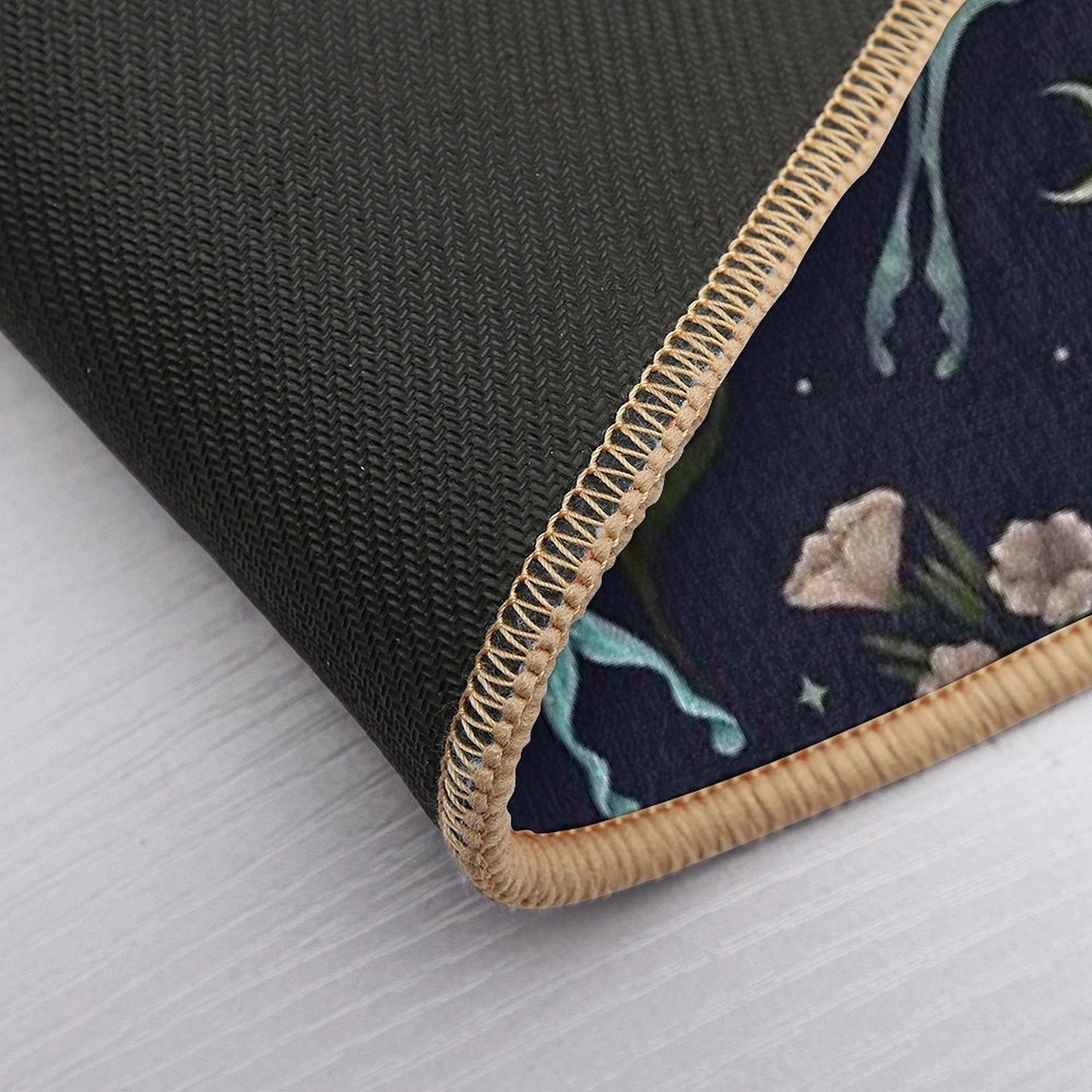 Luna Moth Pattern  Toxin-Free Bath Mat