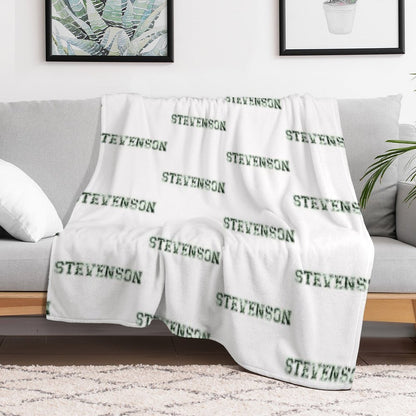 Stevenson University Green Tie Dye Throw Blanket