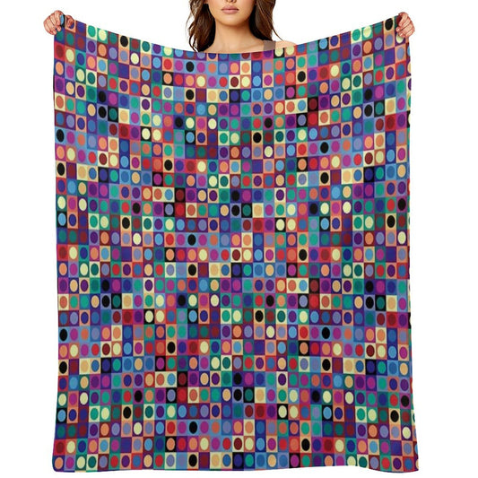 Vasarely Inspired Throw Blanket