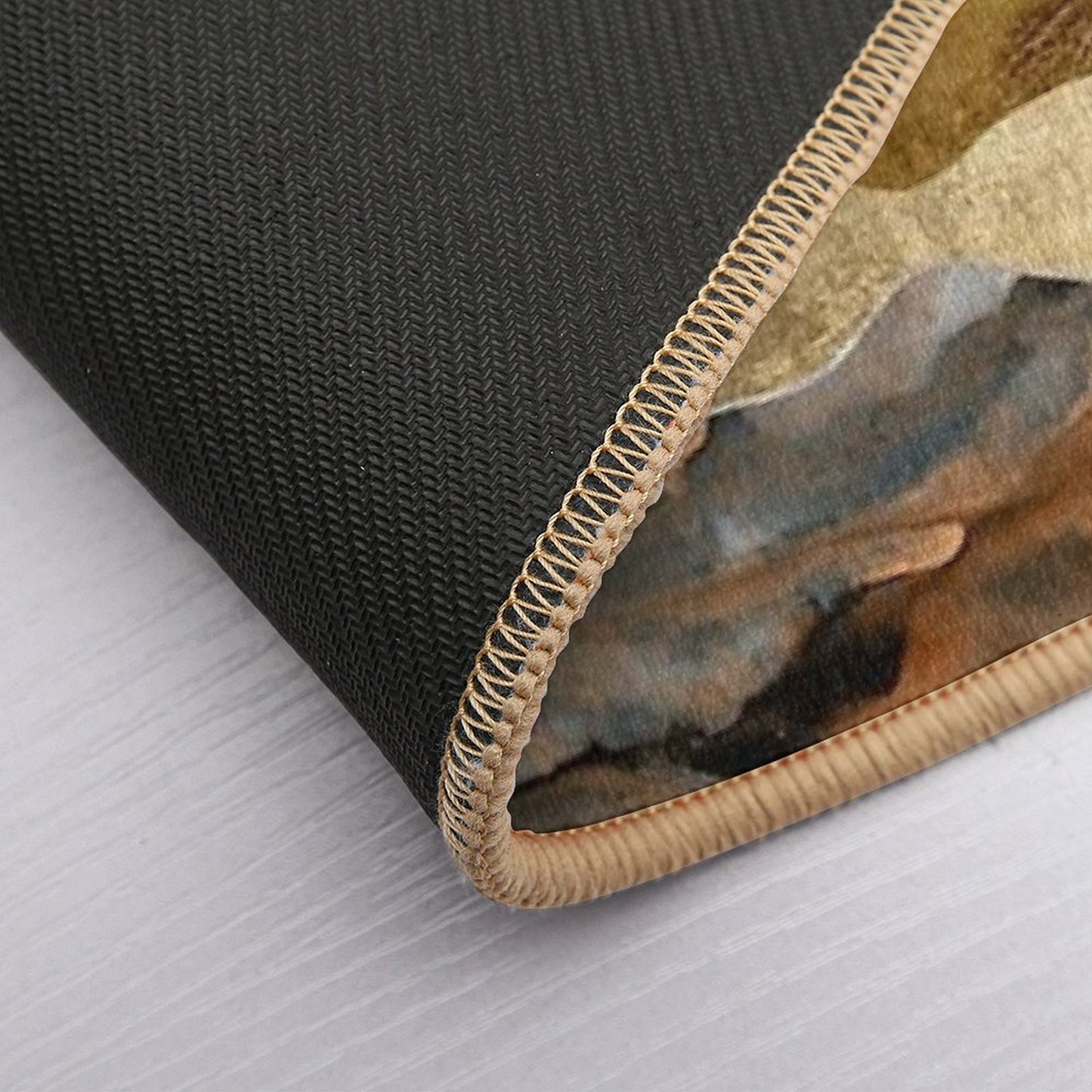 Copper And Gold Mountains Bath Mat