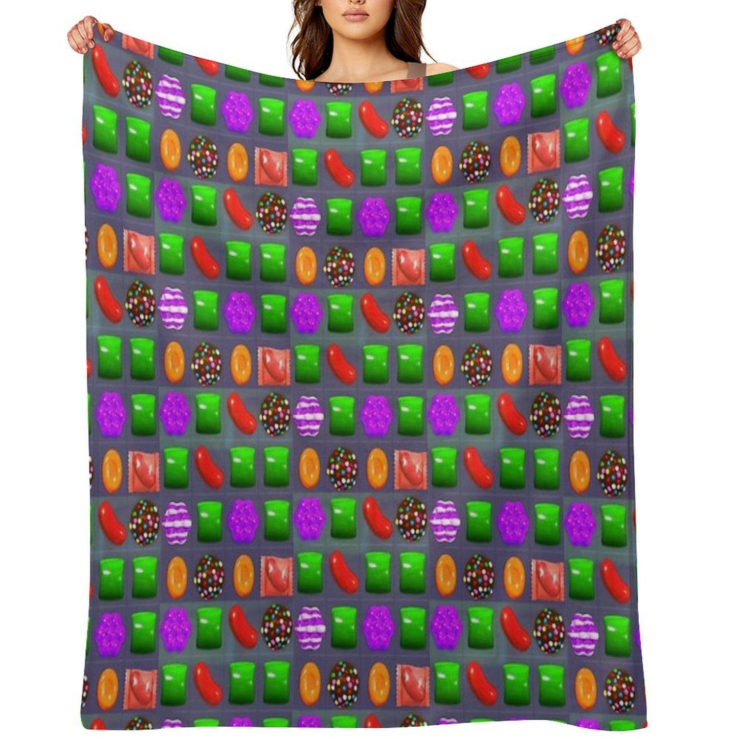 Candy Combo Candy Crush Throw Blanket