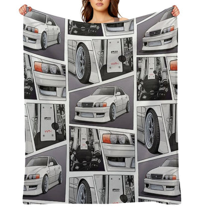 Chaser Jzx100 X 1Jz Engine Throw Blanket