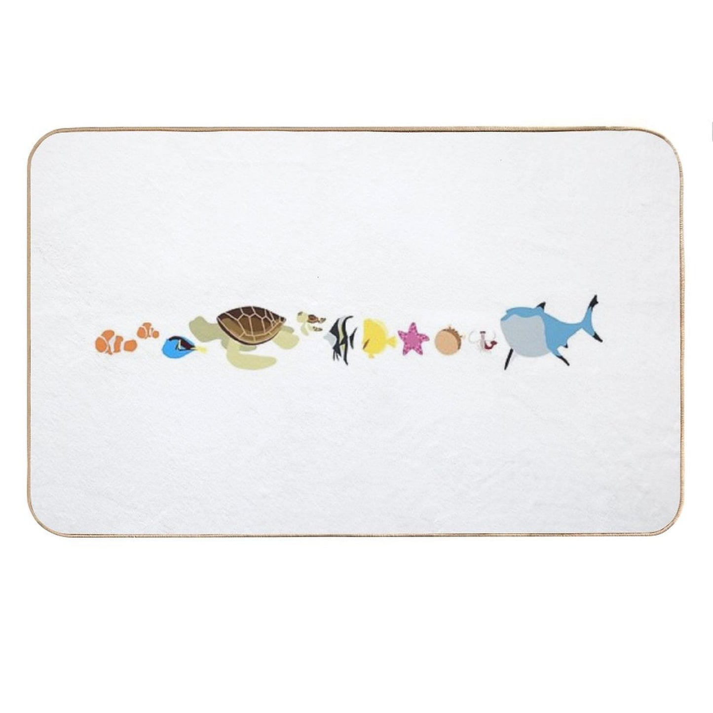 Finding Nemo Character Illustration Bath Mat