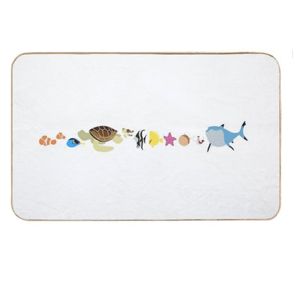 Finding Nemo Character Illustration Bath Mat