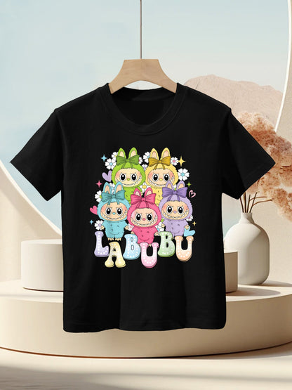 Cute Labubu The Monsters Funny Labubu Lover Men Women Kid Kids T-Shirt