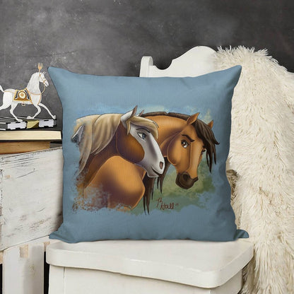 Spirit And Rain - Love Found Us Linen Throw Pillow Cover