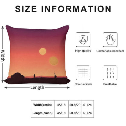 Tatooine Soft Home Decor Throw Pillow