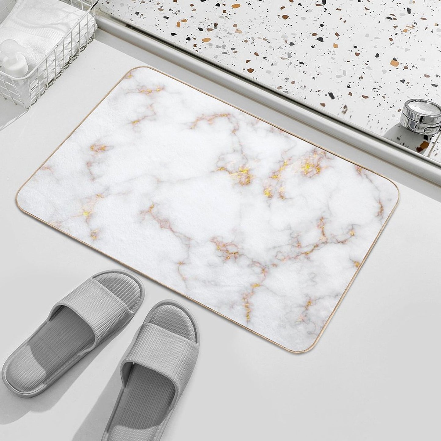 Marble - Gold Bath Mat