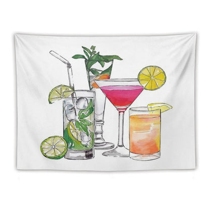 Alcohol Drinks Tapestry Tapestry