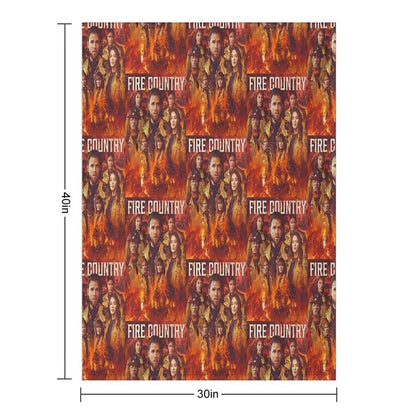 Fire Country - Burned Throw Blanket