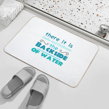 The Backside of Water-jungle Cruise Bath Mat