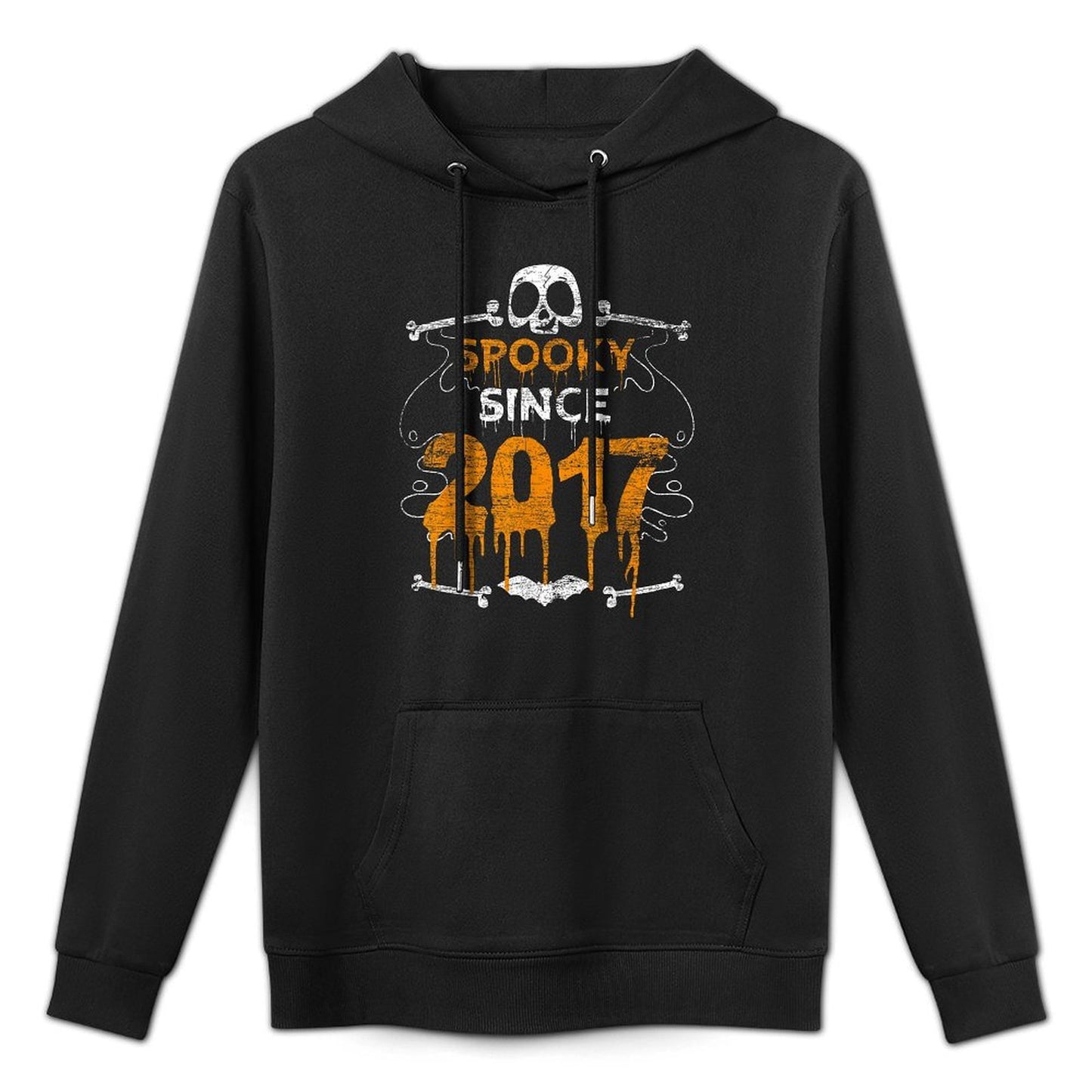 Spooky Since 2017 Halloween Bday Gifts 5th Birthday Cotton-Polyester Blend Hoodie