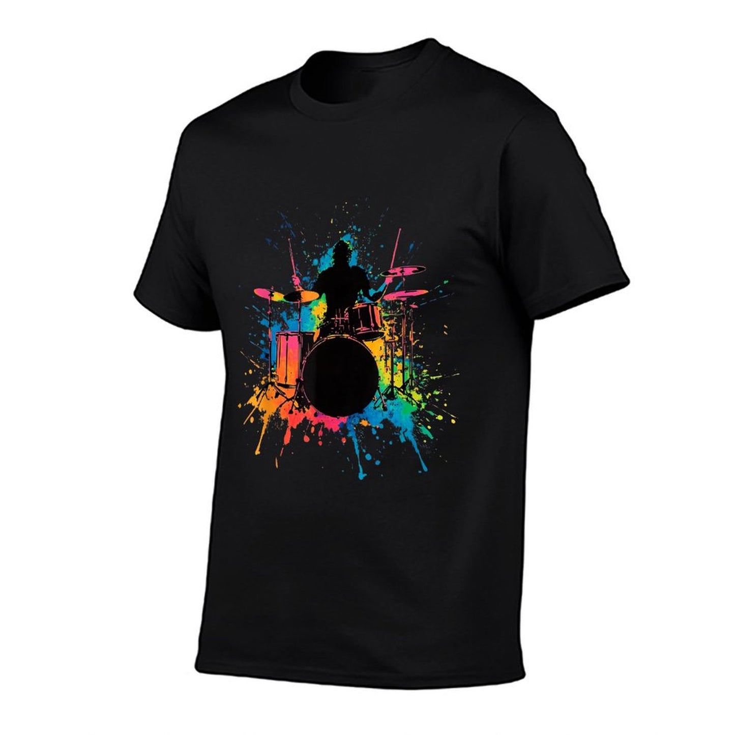 Drummer Colorful Drums Drumming Music Lover T-Shirt