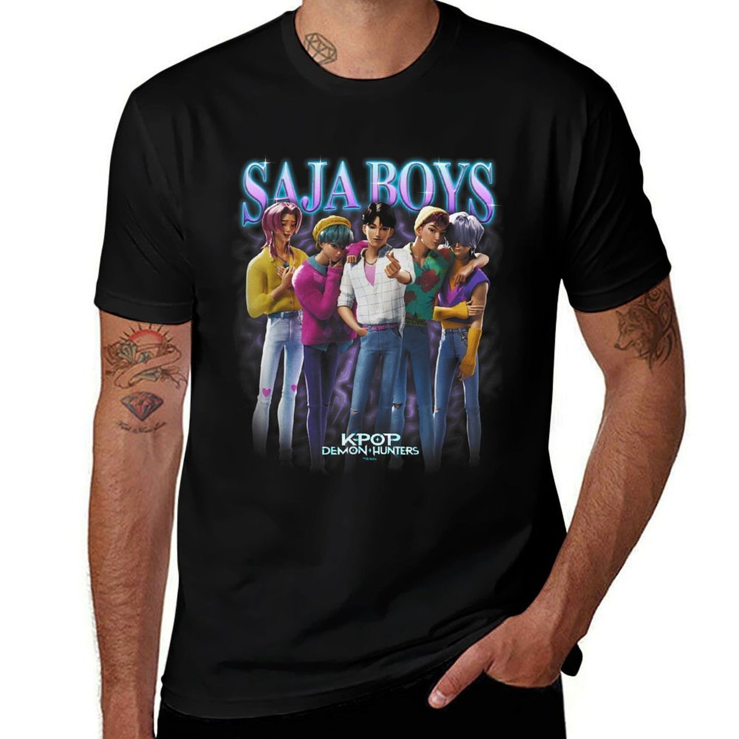 KPop Demon Hunters Saja Boys Heartthrob Officially Licensed  Versatile T-Shirt