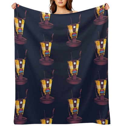Waving Claptrap! Throw Blanket